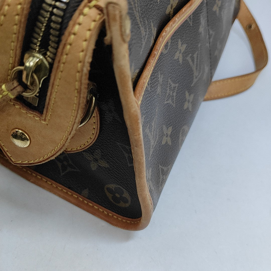 POPINCOURT Monogram Coated Canvas Brown