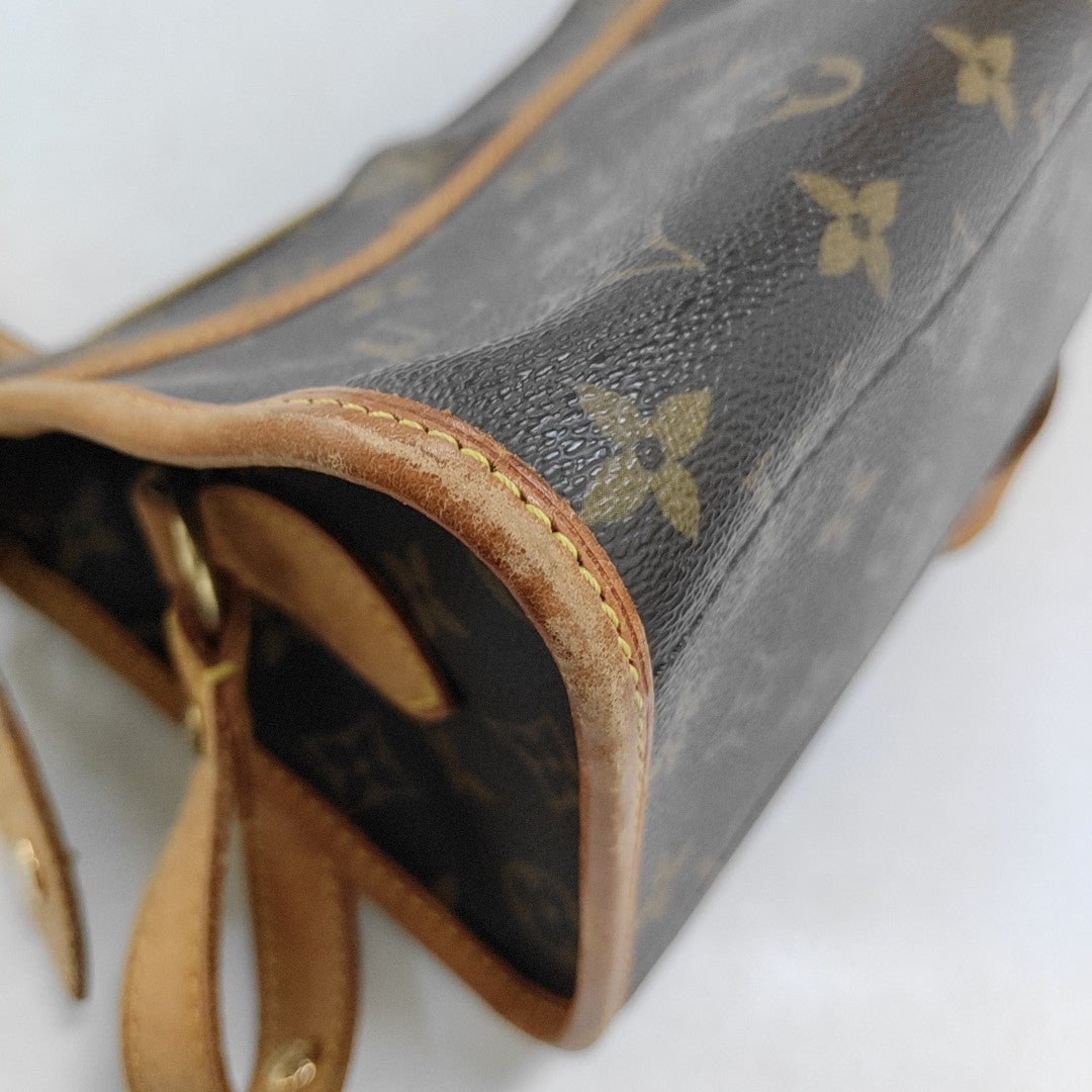 POPINCOURT Monogram Coated Canvas Brown