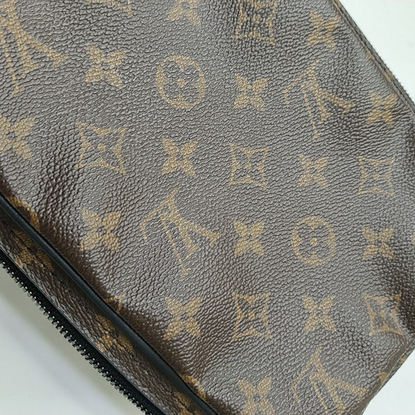 UTILITY SIDE Monogram Coated Canvas Brown