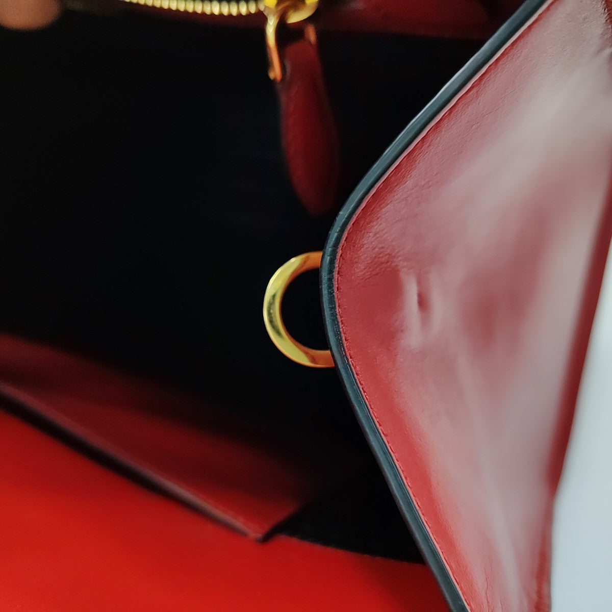 Saffiano Calfskin Red