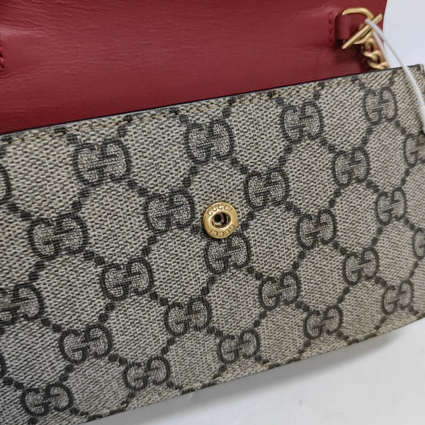 GG Supreme Mini Monogram Coated Canvas Beige