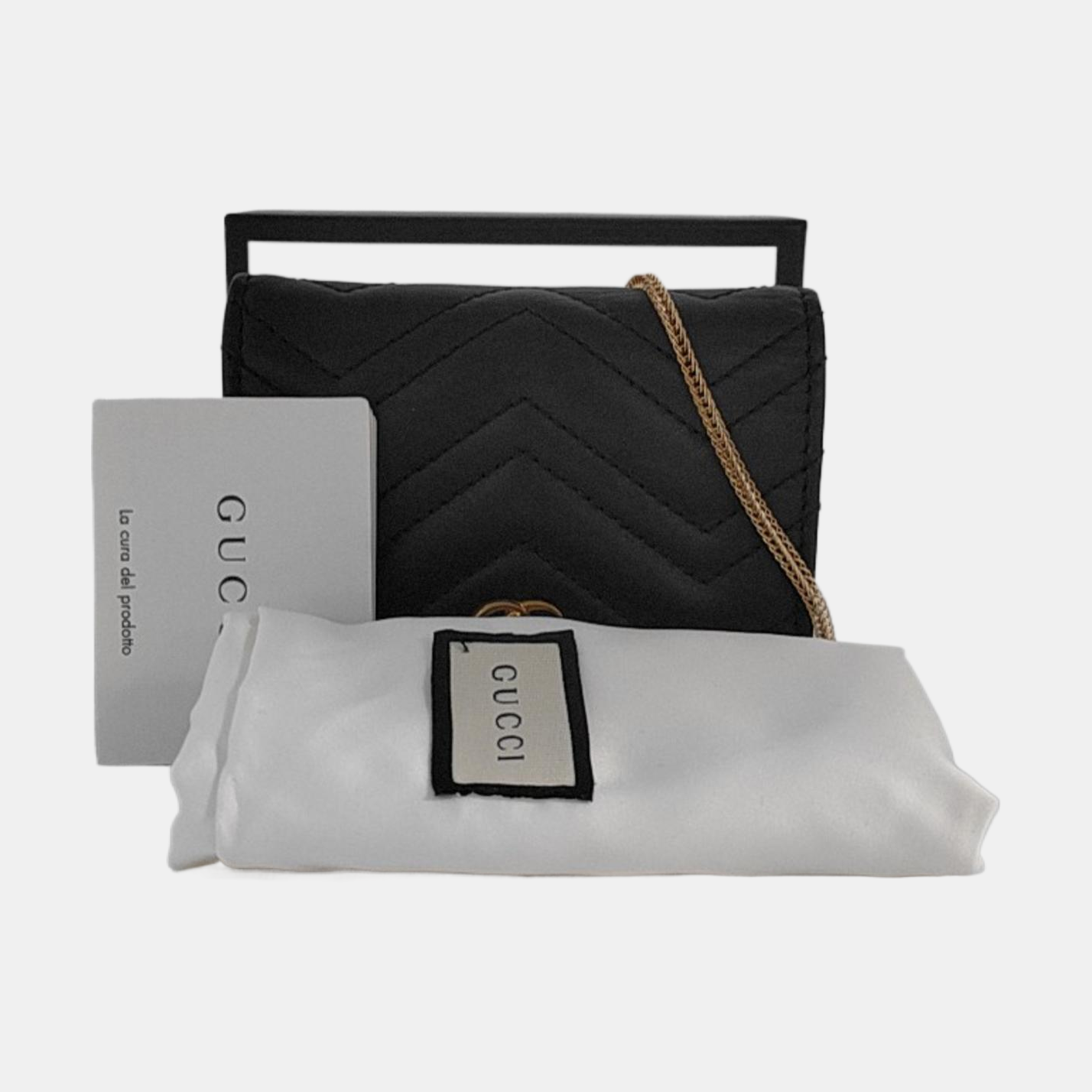 Authenticated pre-owned  GG Marmont Calfskin Black Wallet - Wallet at Looply