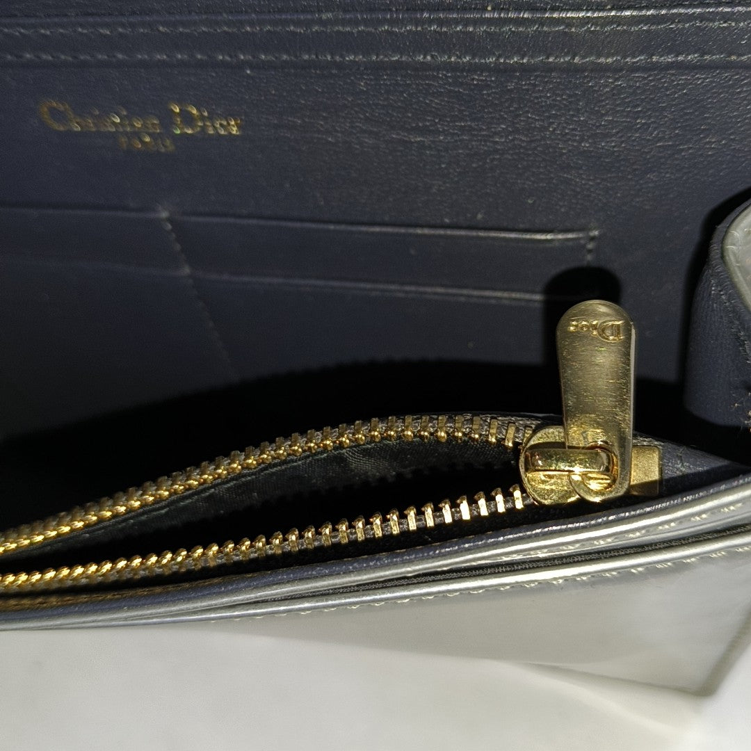 Diorama Cannage Calfskin Silver