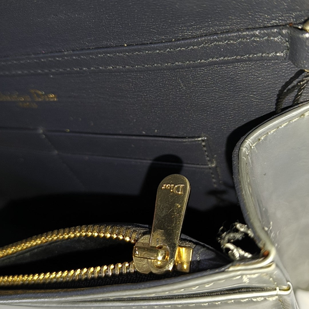 Diorama Cannage Calfskin Silver