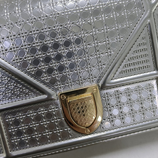 Diorama Cannage Calfskin Silver