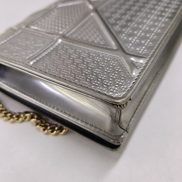 Diorama Cannage Calfskin Silver
