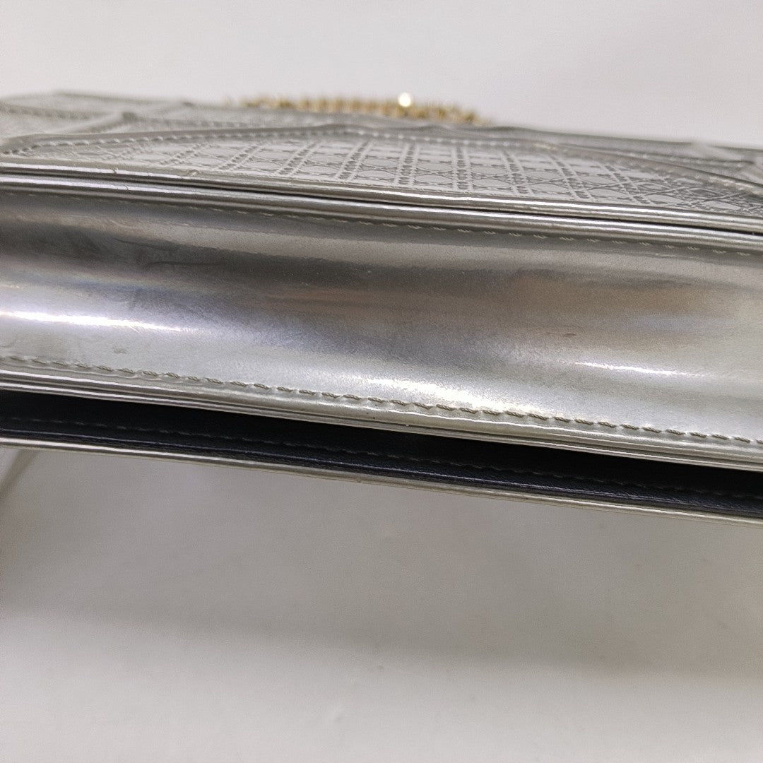 Diorama Cannage Calfskin Silver