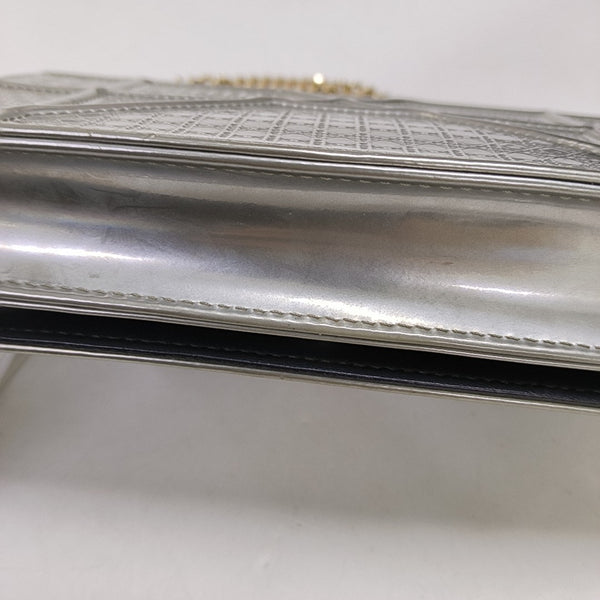 Diorama Cannage Calfskin Silver
