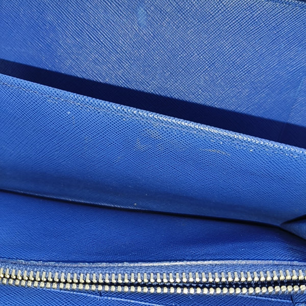 Saffiano Calfskin Wallet Blue