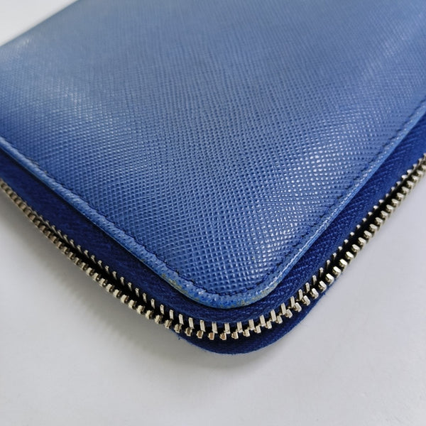 Saffiano Calfskin Wallet Blue