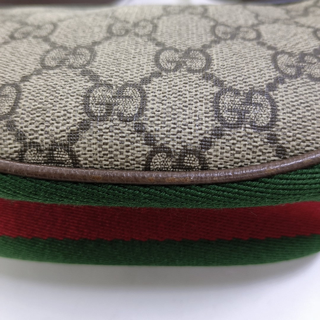 Ophidia Mini Monogram Coated Canvas Beige