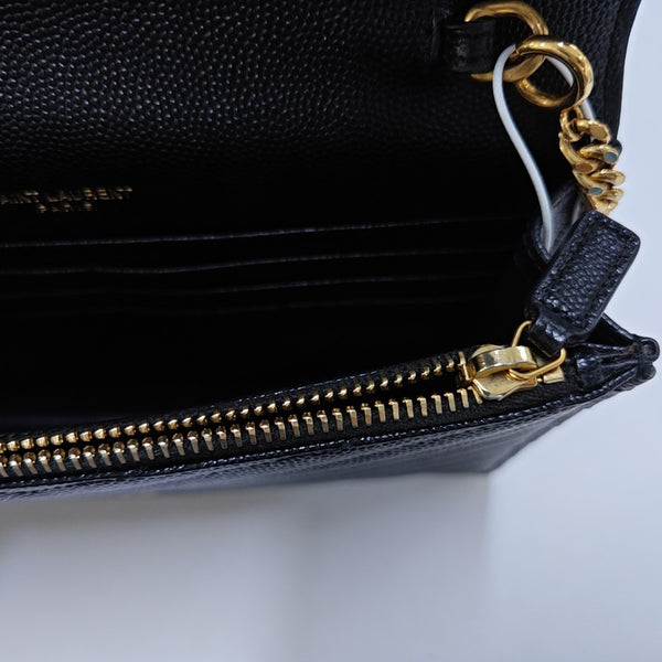 MONOGRAM WOC Chevron Calfskin Black