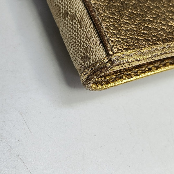 Monogram Fabric Wallet Beige