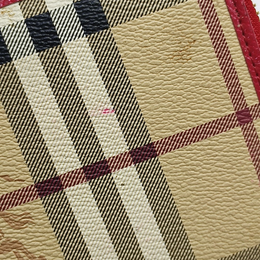 Coated Canvas Wallet Beige