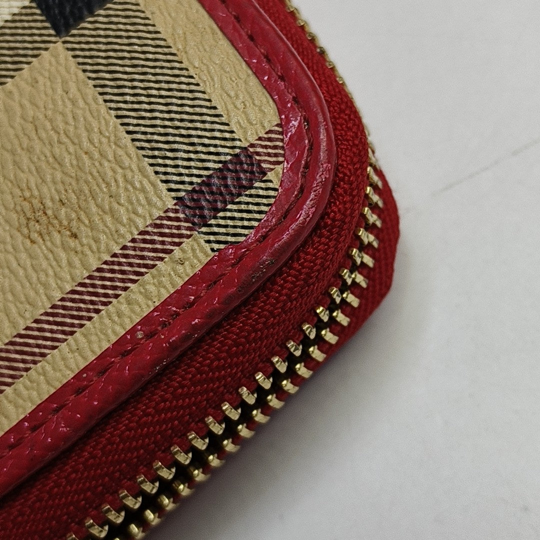 Coated Canvas Wallet Beige