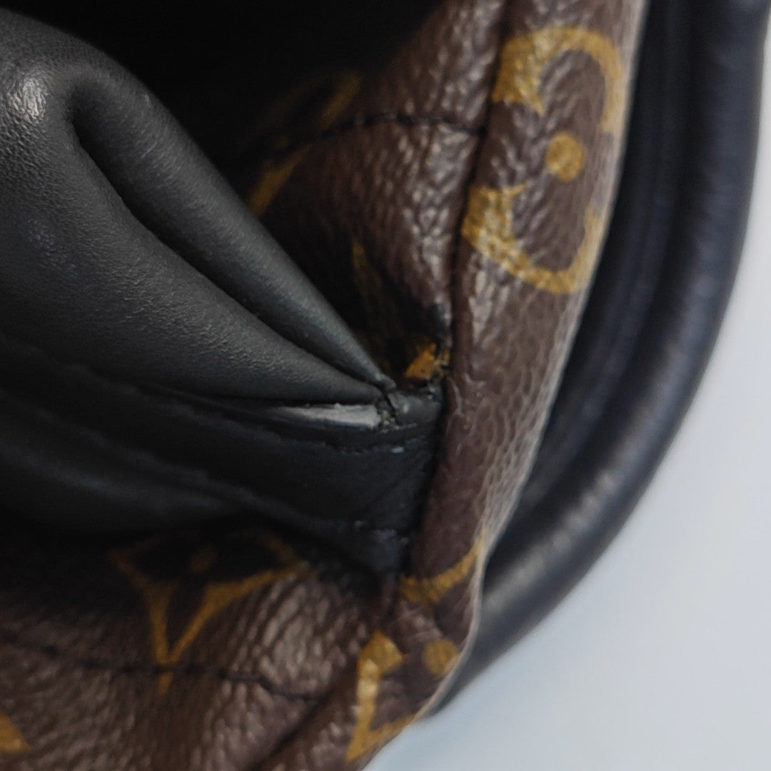 PALM SPRINGS PM Monogram Coated Canvas Brown