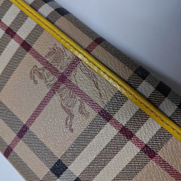 Coated Canvas Wallet Beige