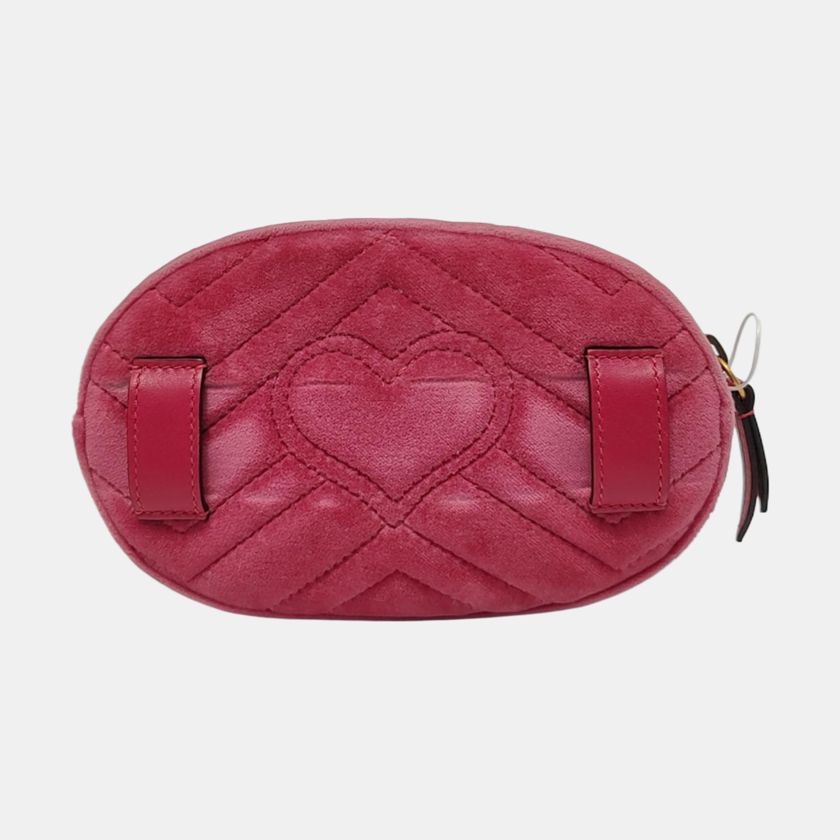 Authenticated pre-owned  GG Marmont Velvet Pink - Belt Bag at Looply