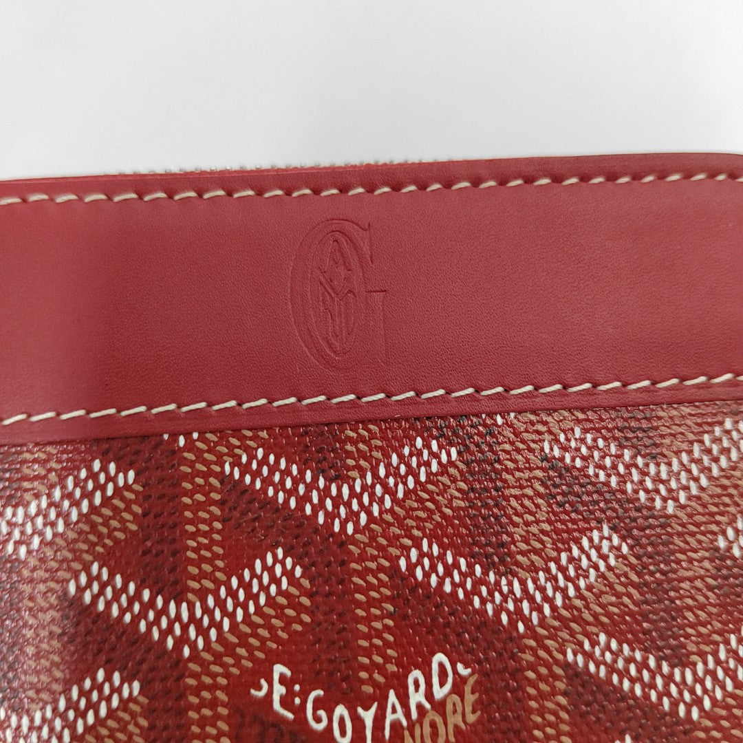 Saint-Marc Coated Canvas Red Wallet