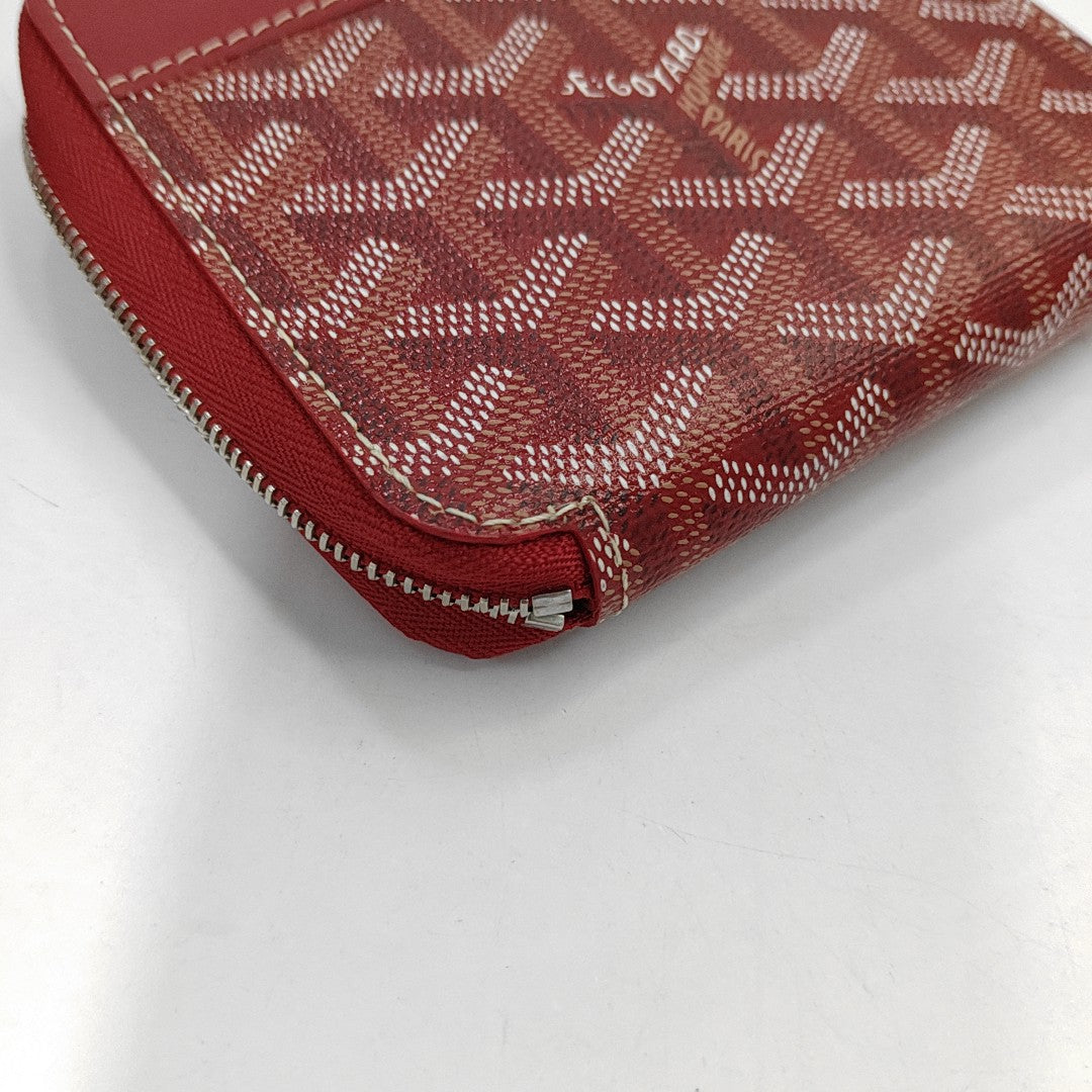 Saint-Marc Coated Canvas Red Wallet