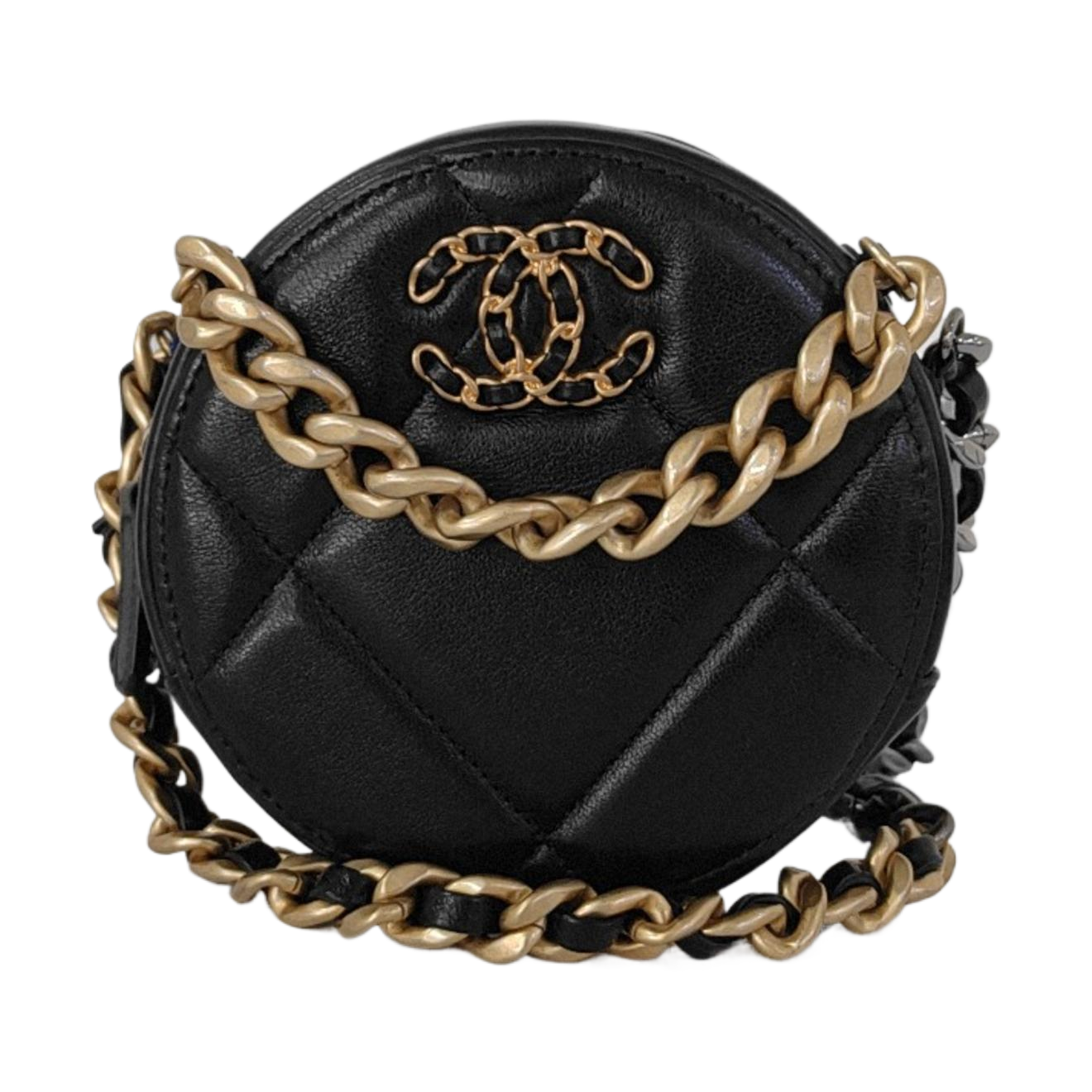 Authenticated pre-owned  Chanel 19 Lambskin Black - Crossbody Bag at Looply