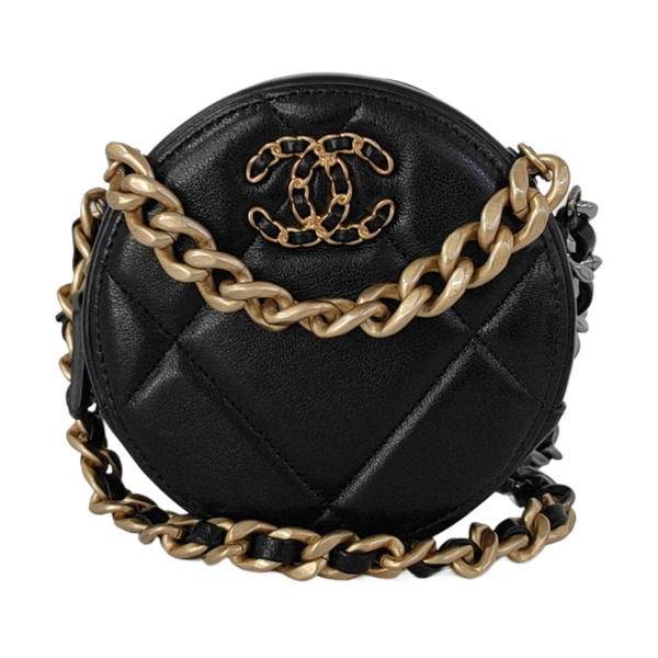 Authenticated pre-owned  Chanel 19 Lambskin Black - Crossbody Bag at Looply