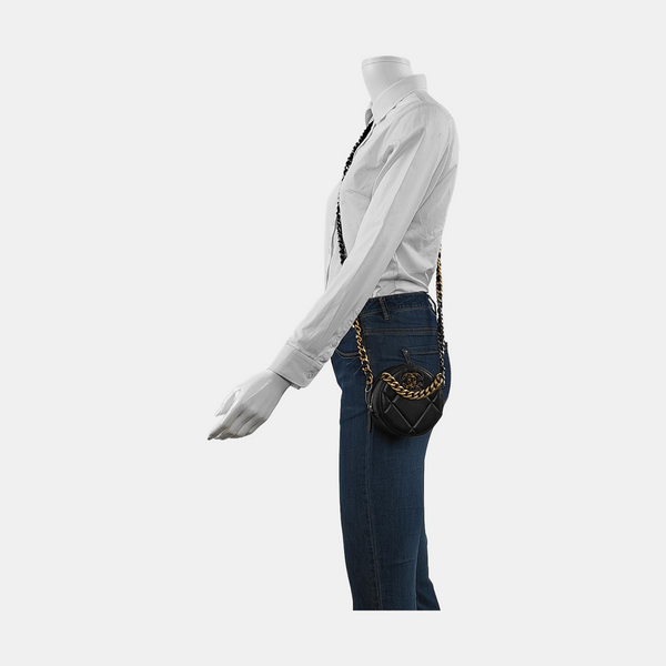 Authenticated pre-owned  Chanel 19 Lambskin Black - Crossbody Bag at Looply