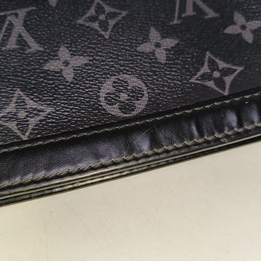 Pochette Voyag MM Monogram Coated Canvas Black