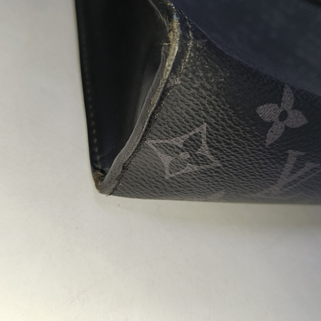 Pochette Voyag MM Monogram Coated Canvas Black