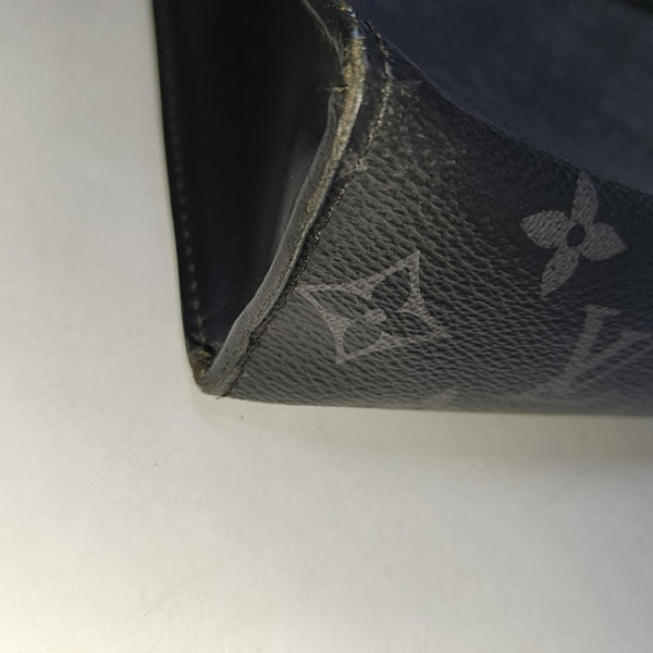 Pochette Voyag MM Monogram Coated Canvas Black