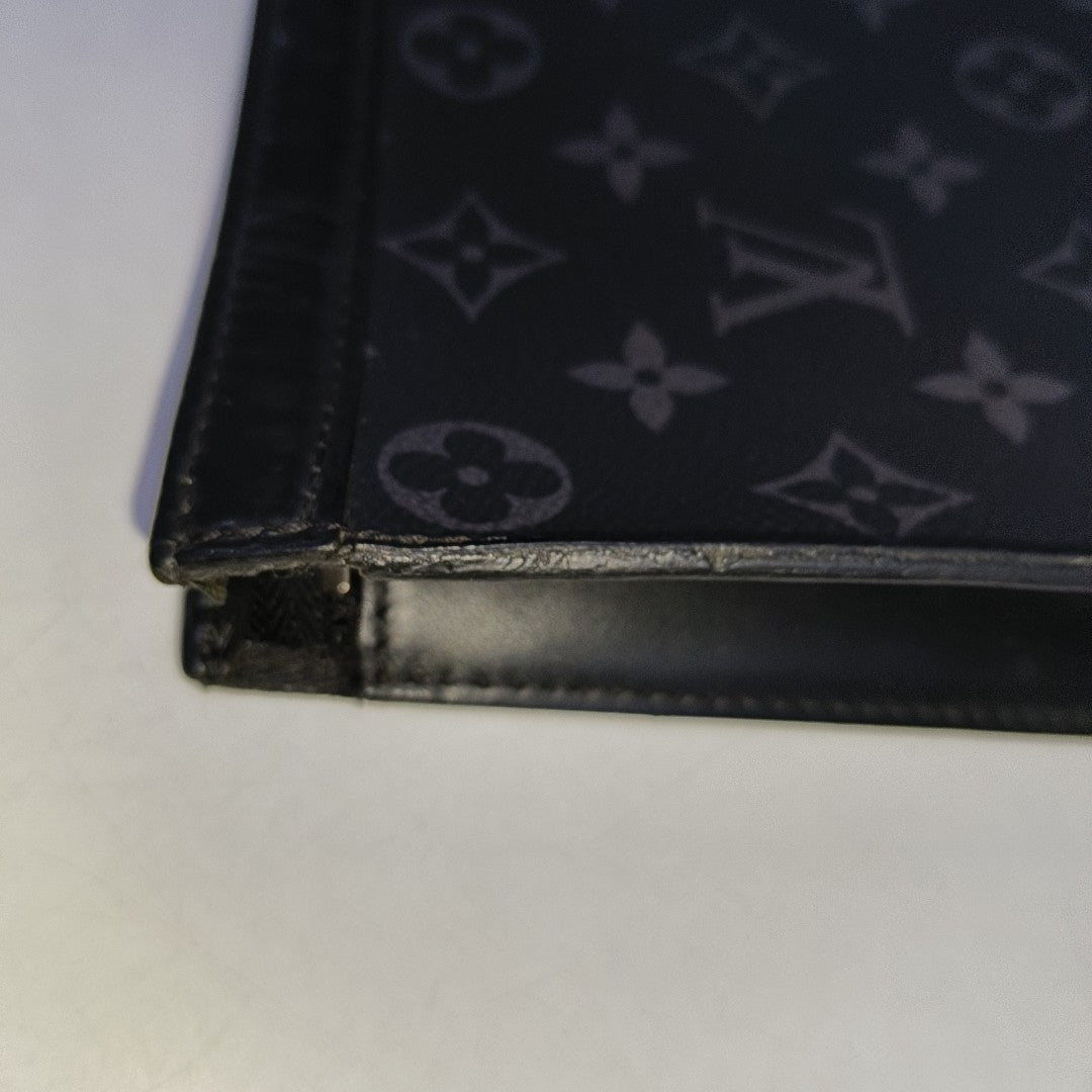 Pochette Voyag MM Monogram Coated Canvas Black