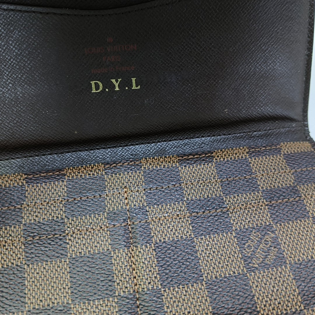 JOSÉPHINE Damier Ebene Coated Canvas Brown Wallet