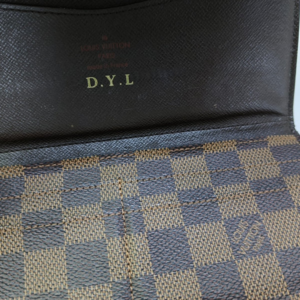 JOSÉPHINE Damier Ebene Coated Canvas Brown Wallet