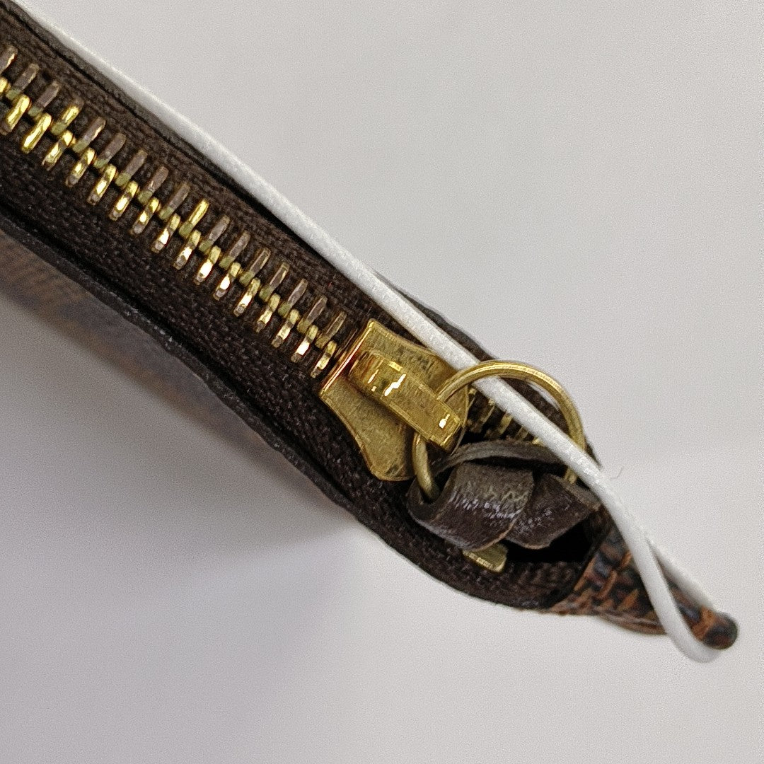 JOSÉPHINE Damier Ebene Coated Canvas Brown Wallet