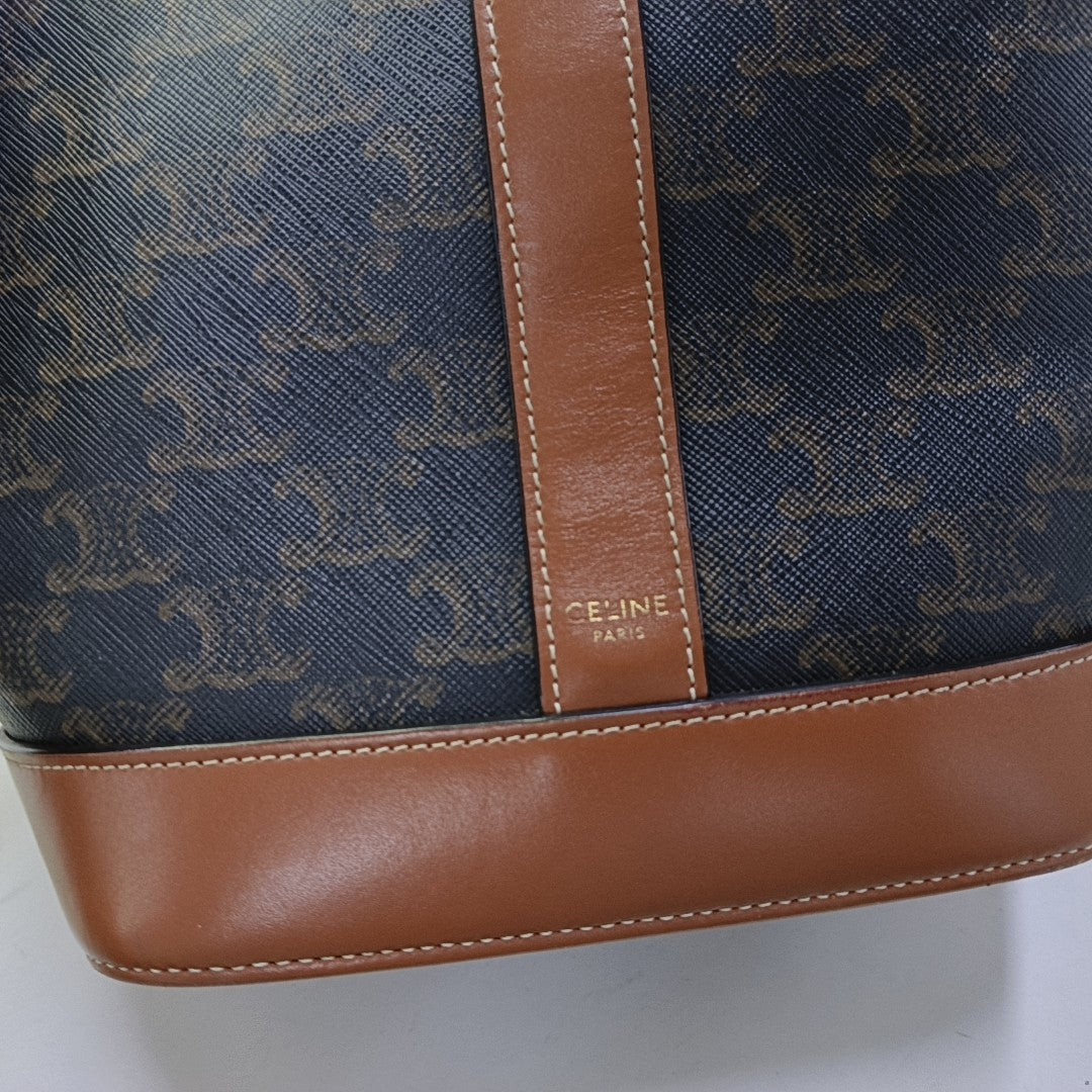 TRIOMPHE CANVAS Small Coated Canvas Brown