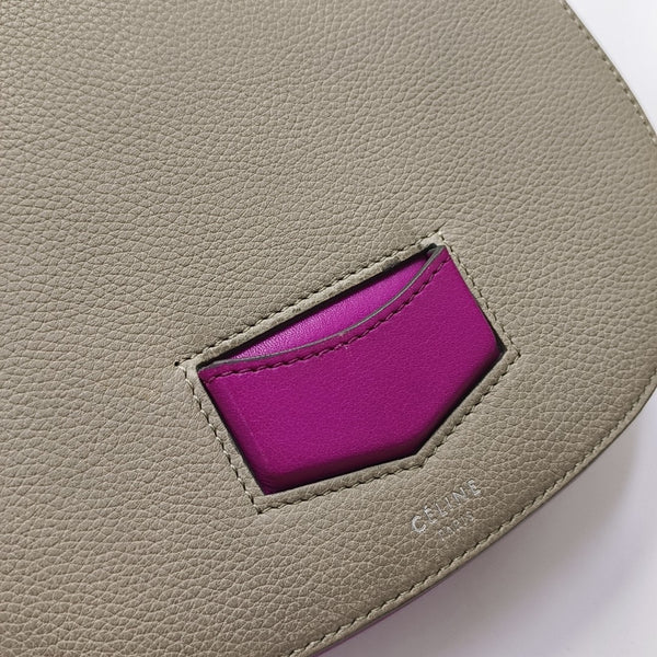 TROTTEUR Small Calfskin Gray