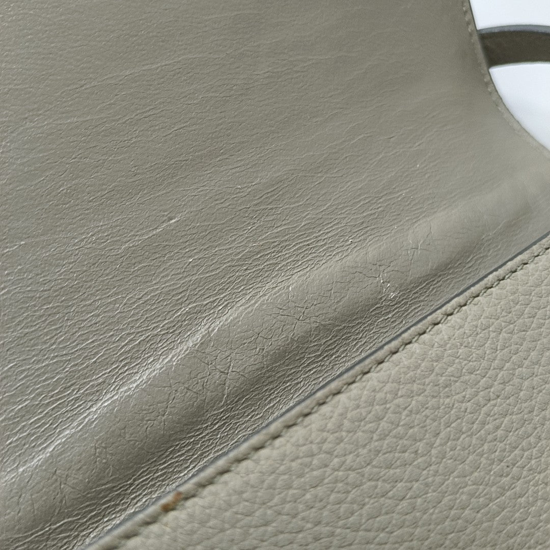 TROTTEUR Small Calfskin Gray