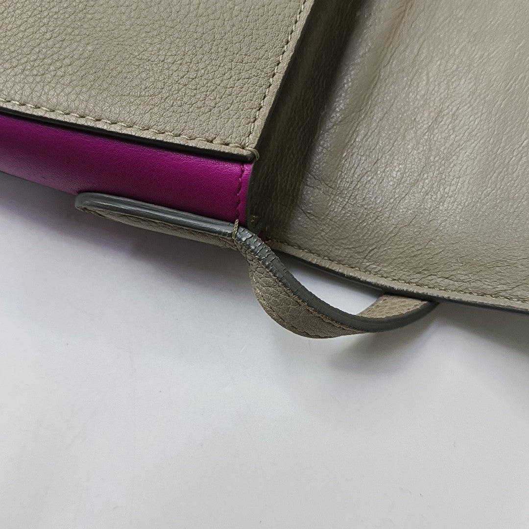 TROTTEUR Small Calfskin Gray