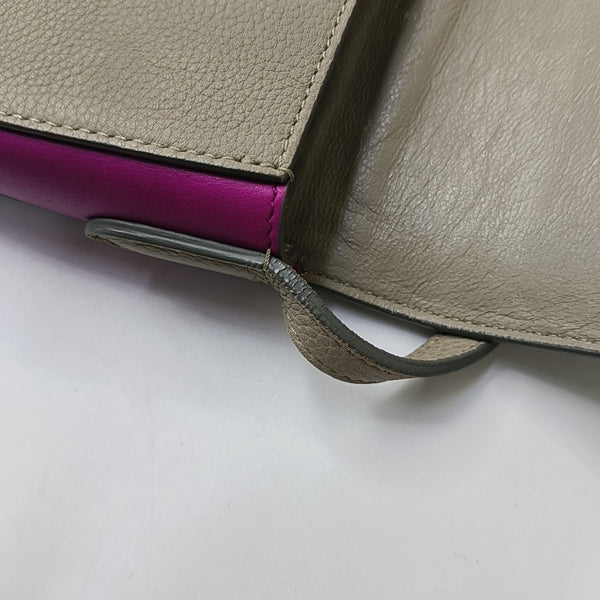 TROTTEUR Small Calfskin Gray