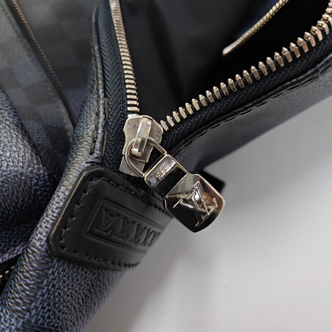 APOLLO Damier Coated Canvas Blue