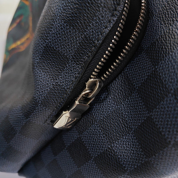 APOLLO Damier Coated Canvas Blue