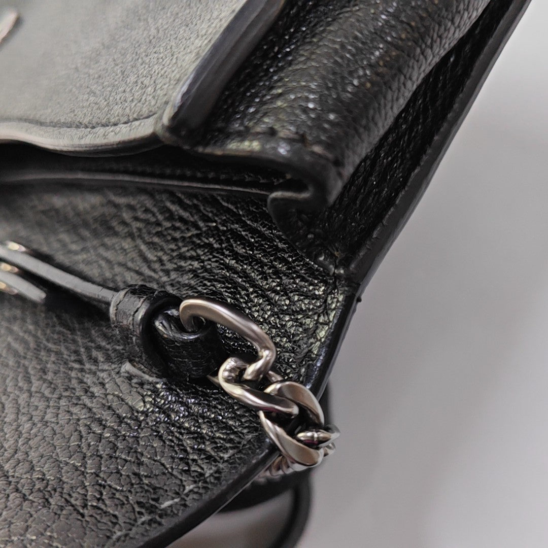 My Miu Calfskin Black