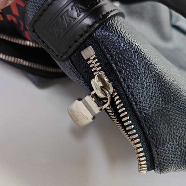 APOLLO Damier Coated Canvas Blue