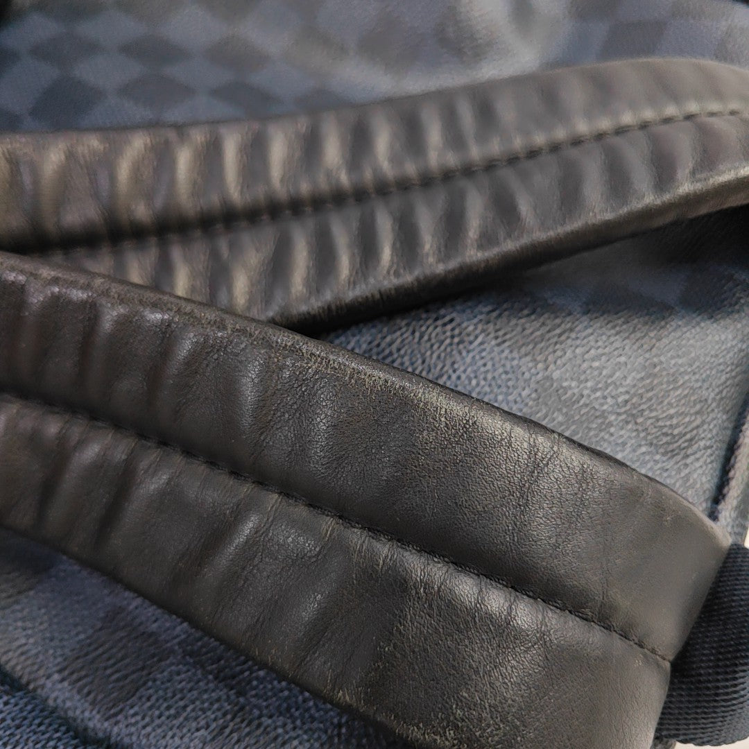 APOLLO Damier Coated Canvas Blue