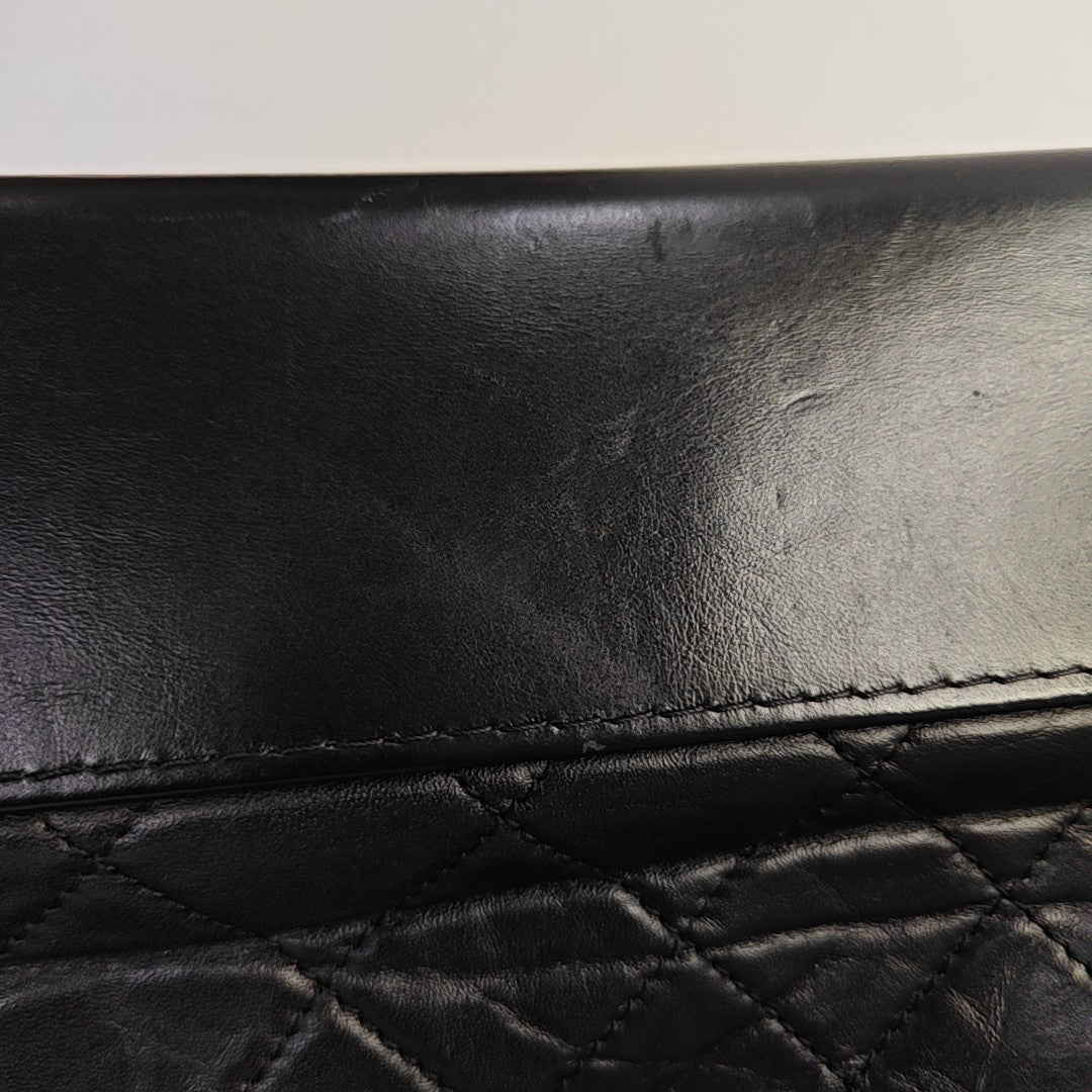 GABRIELLE Medium Quilted Lambskin Black