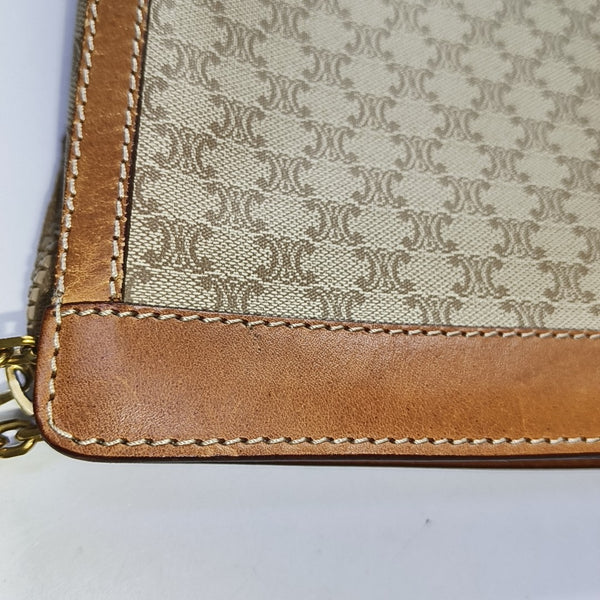 MACADAM CLUTCHES Coated Canvas Beige