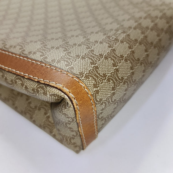 MACADAM CLUTCHES Coated Canvas Beige