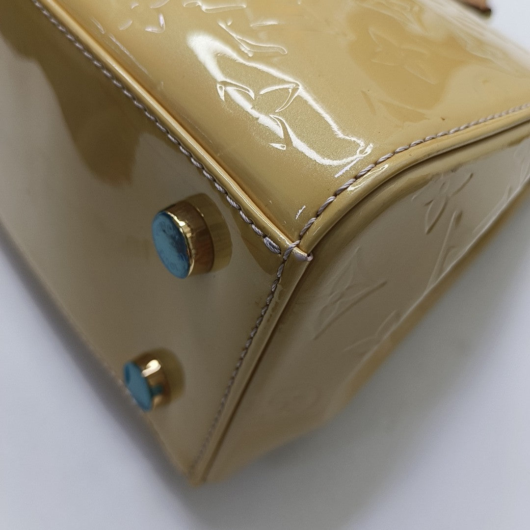 BREA MM Monogram Patent Leather Yellow