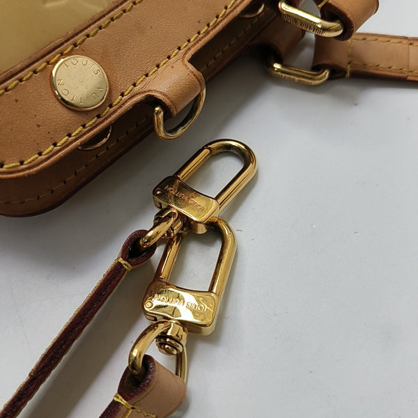 BREA MM Monogram Patent Leather Yellow