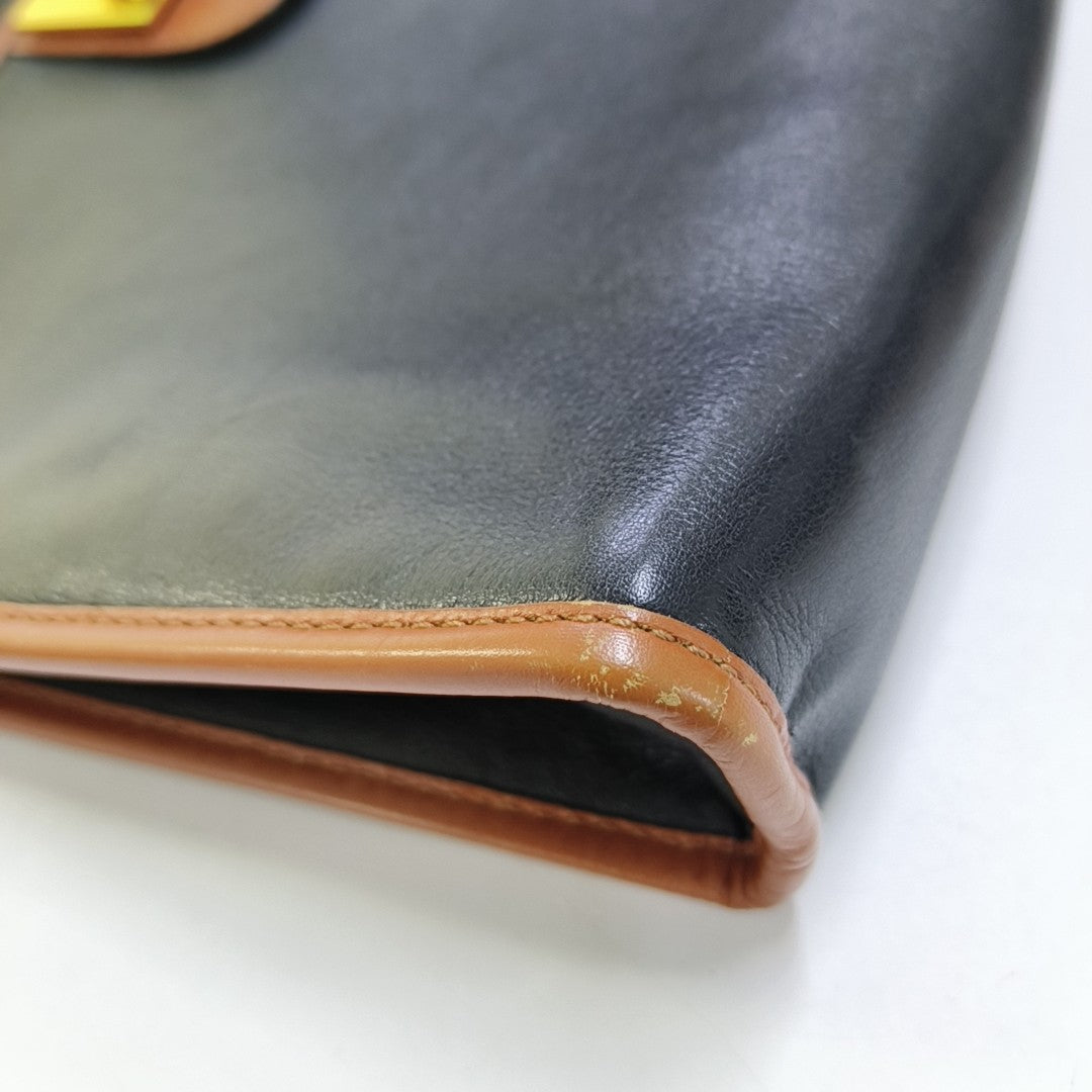 MACADAM CLUTCHES Coated Canvas Black